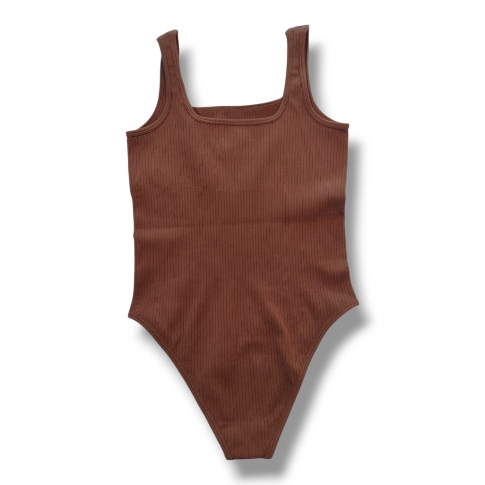OQQ Ribbed Tank Bodysuit - Picture 2 of 2